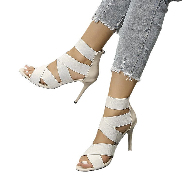 Damen High-Heel-Sandaletten mit eleganten Riemen und komfortablem PlatEchoarchivu Echoarchiv