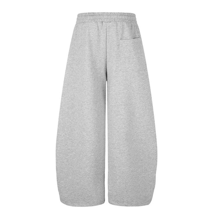 Damen Weite Palazzo-Sweatpants mit Nietenbesatz, Komfortbund und Saumkordel Echoarchiv