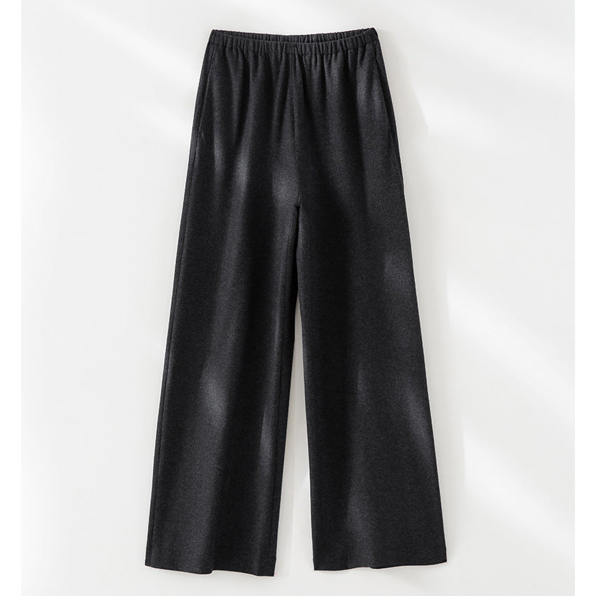 Damen Weite Feinstrick-Loungehose mit elastischem Bund Echoarchiv