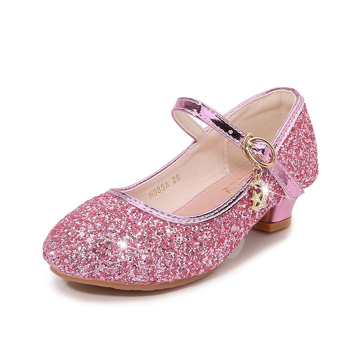 Mädchen Ballerina-Schuhe mit verstellbarem Riemen und Glitzer-Detail Echo Archiv