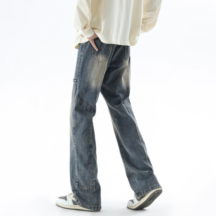 Herren Bequeme und lässige weite Denim-Hose Echoarchiv
