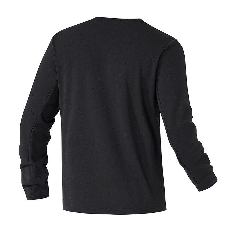 Unisex Oversize Langarm‑Sweatshirt mit Brustreißverschlusstasche und Rundhalsausschnitt Echoarchiv