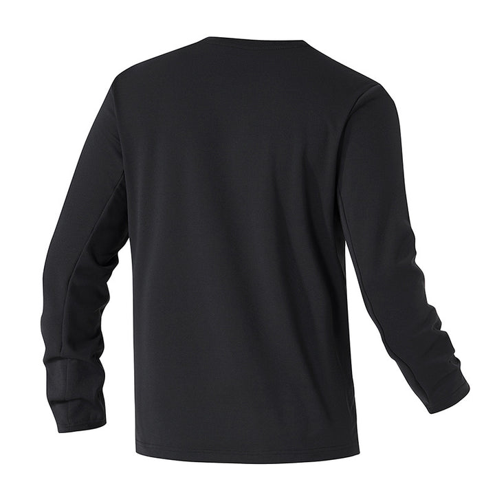 Unisex Oversize Langarm‑Sweatshirt mit Brustreißverschlusstasche und Rundhalsausschnitt Echoarchiv