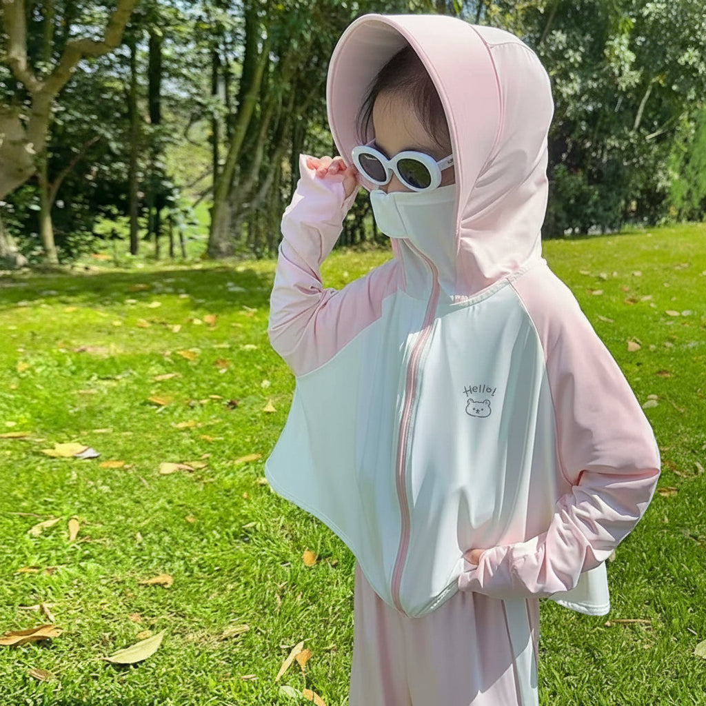 Damen Leichte und atmungsaktive Kapuzenjacke mit niedlichem Tiermotiv Echo Archiv