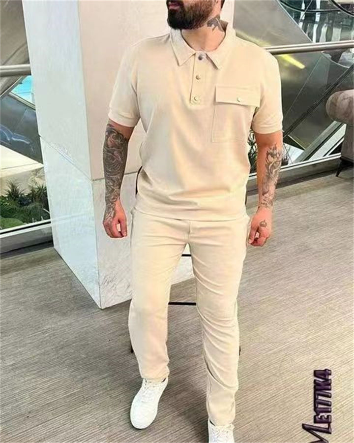 Stylisches Polo- und Hosen-Set für Herren Echoarchiv