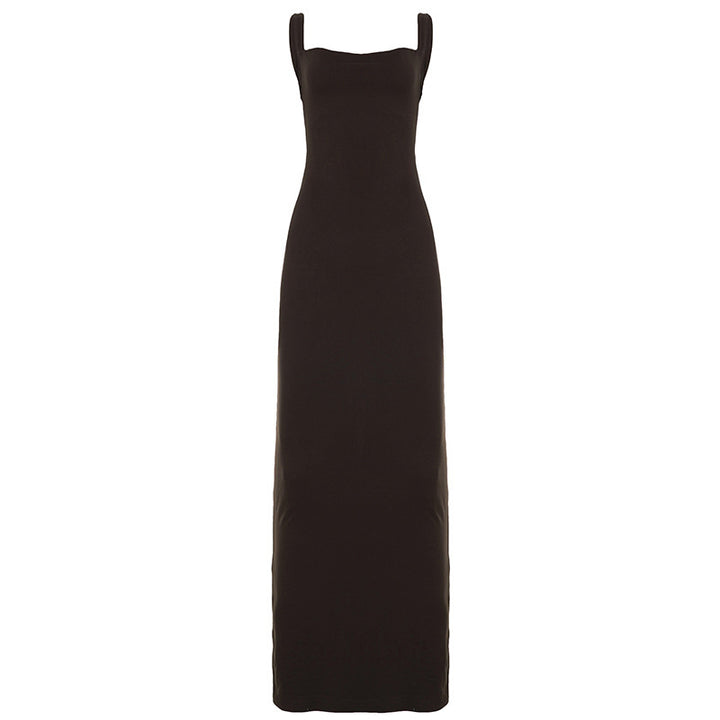 Damen Elegantes Maxikleid mit schmalem Schnitt und raffiniertem Ausschnitt Echo Archiv