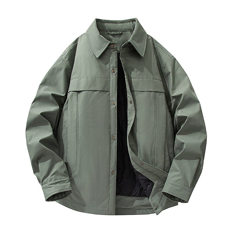 Herren Wasserdichte gesteppte Overshirt-Jacke mit Thermofutter Echo Archiv