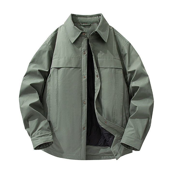 Herren Wasserdichte gesteppte Overshirt-Jacke mit Thermofutter Echo Archiv