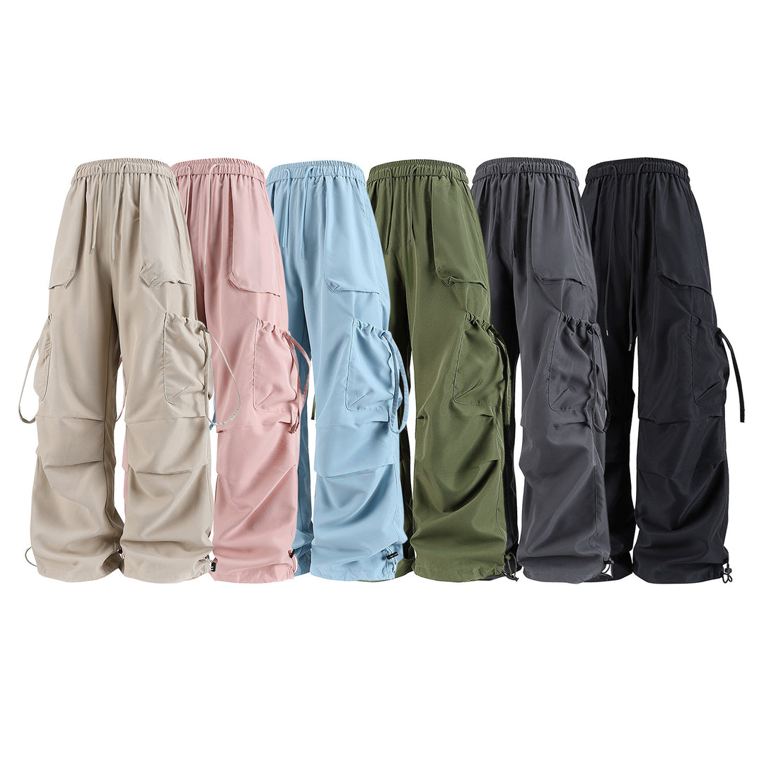 Herren Oversized Cargo‑Bundhose im Baggy‑Utility‑Cut mit Elastikbund, Klapptaschen und verstellbaren Saumabschlüssen Echo Archiv