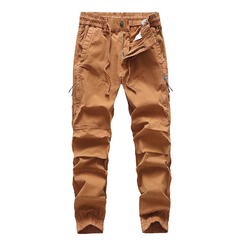 Herren Cargo-Joggerhose mit Tunnelzug, elastischen Bündchen und verstärkten Kniepartien Echoarchiv