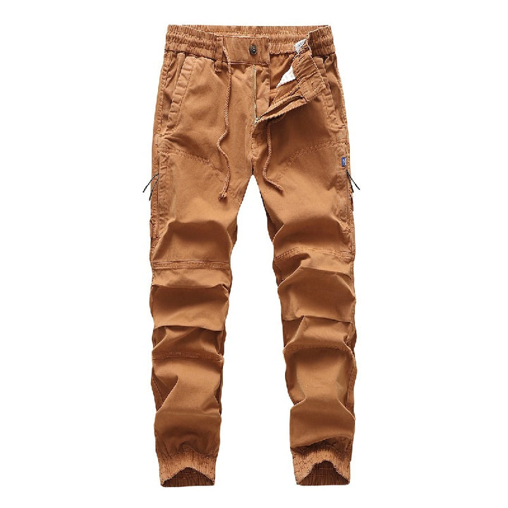 Herren Cargo-Joggerhose mit Tunnelzug, elastischen Bündchen und verstärkten Kniepartien Echoarchiv