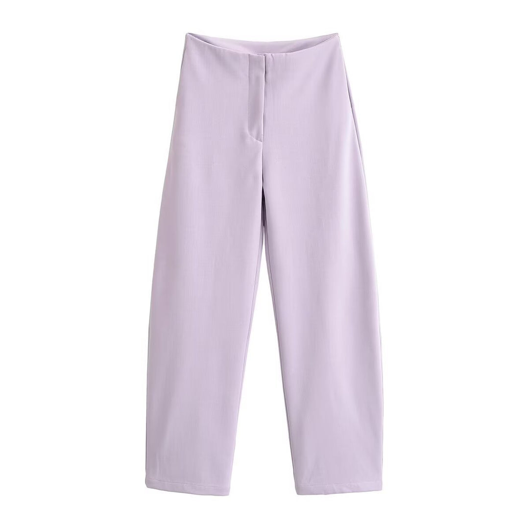 Damen Zweiteiliges Neopren‑Optik Freizeitset mit Cropped‑Blouson und High‑Waist‑Hose Echo Archiv