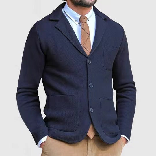Herren Strickblazer mit klassischem Schnitt Echoarchiv