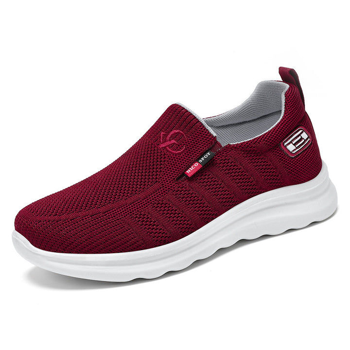 Herren nan atmungsaktiver gestrickter Slip-On Sneaker mit elastischem Einstieg und stoßdämpfender EVA-Zwischensohle Echo Archiv