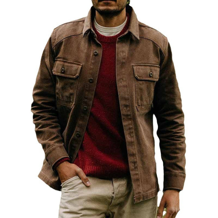 Herren modische Utility-Überjacke Echoarchiv