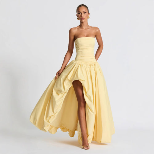 Damen Abendkleid mit figurbetontem Oberteil und asymmetrischem Rock Echo Archiv