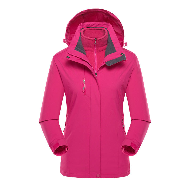 Herren Softshell-Parka mit herausnehmbarer Fleece-Innenjacke und verstellbarer Kapuze Echo Archiv