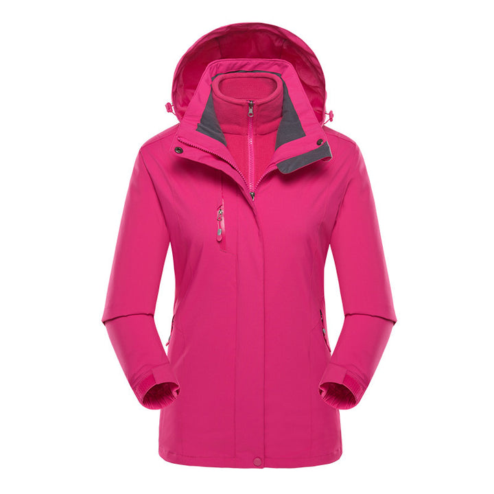 Herren Softshell-Parka mit herausnehmbarer Fleece-Innenjacke und verstellbarer Kapuze Echo Archiv