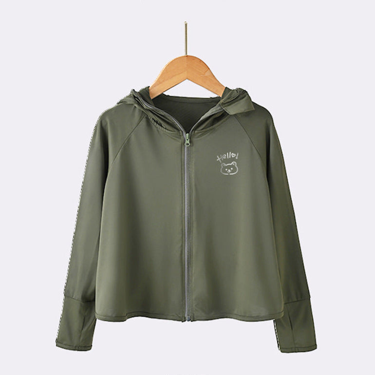 Mädchen leichte Sonnenjacke mit Kapuze Echo Archiv
