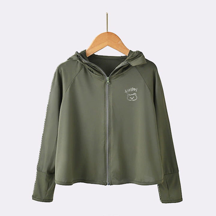 Mädchen leichte Sonnenjacke mit Kapuze Echo Archiv