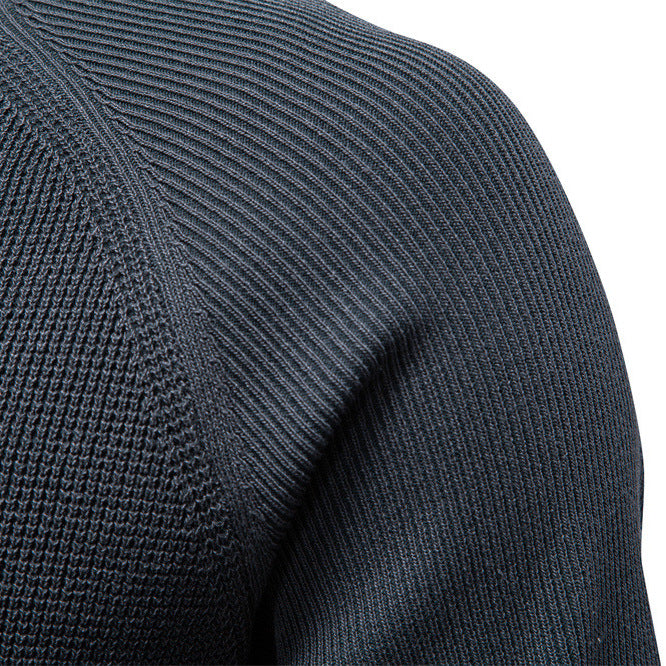 Herren Strickpullover mit innovativem Strukturmuster und Rundhalsausschnitt Echoarchiv