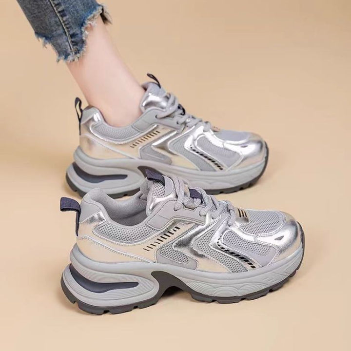 Damen Sportliche Sneakers mit reflektierenden Elementen und dämpfender Sohle Echo Archiv
