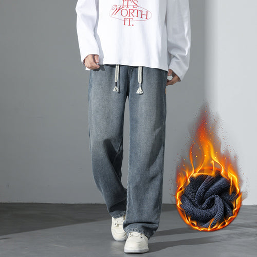 Herren Weite Vintage-Denim-Freizeithose mit Tunnelzug und relaxed Fit Echo Archiv