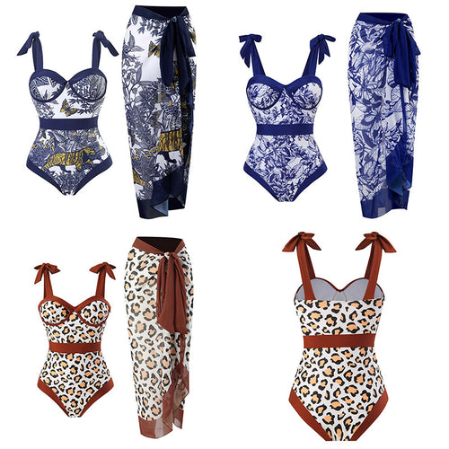 Damen Maxirock mit Leopardenmuster Echo Archiv