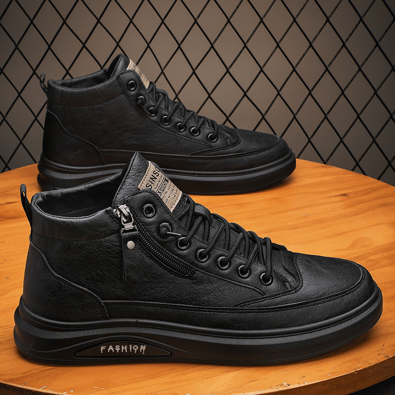 Damen Hohe modische Sneakers mit Detailreißverschluss und bequemer Sohle Echo Archiv
