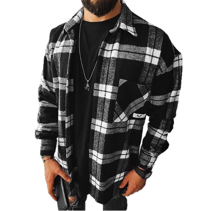 Herren Karomuster Hemdjacke Echoarchiv