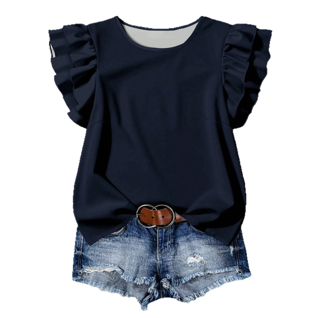 Damen Elegante Bluse mit Rüschendetails Echo Archiv