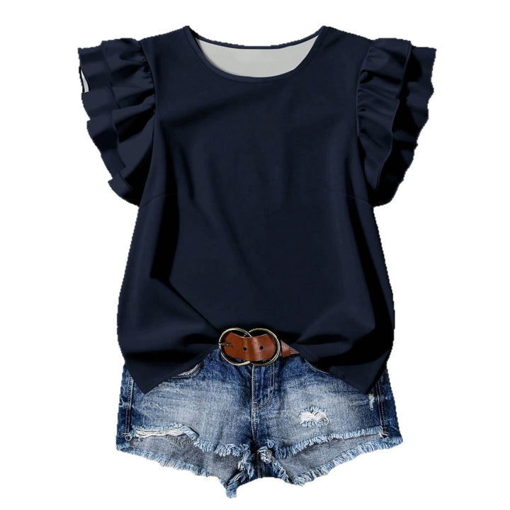 Damen Elegante Bluse mit Rüschendetails Echo Archiv