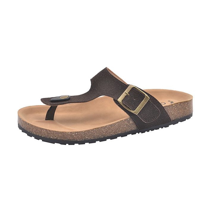 Damen Komfortable Zehentrenner-Sandalen mit verstellbarem Riemen und ergonomischer Sohle Echoarchiv
