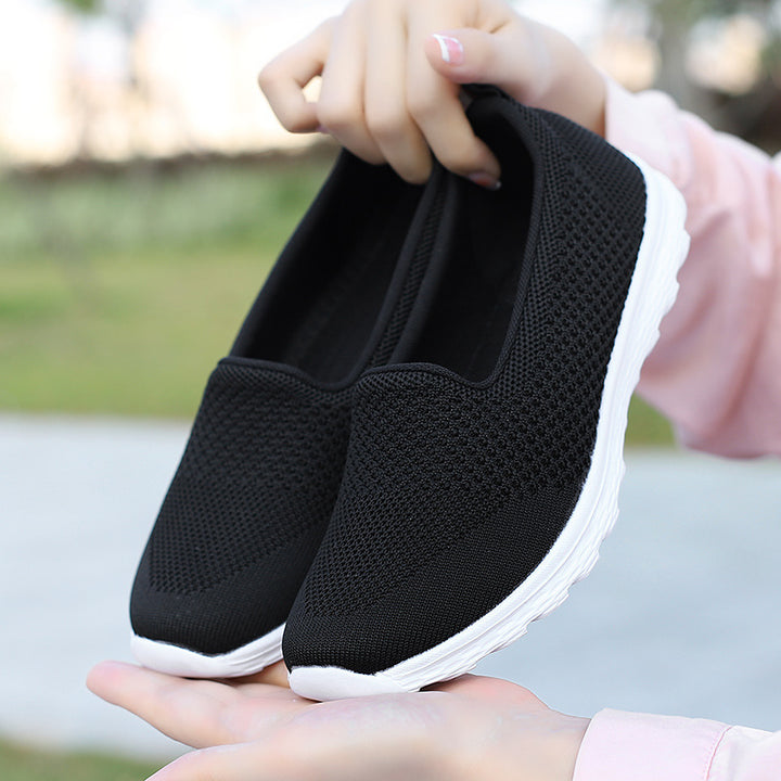 Damen nan leichter gestrickter Schlupfsneaker mit Glitzerfäden, elastischem Einstieg und flexibler Leichtsohle Echo Archiv