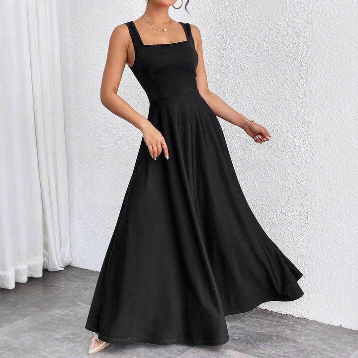 Elegantes Damen Maxikleid mit weichem Schnitt & quadratischem Ausschnitt | Echoarchiv