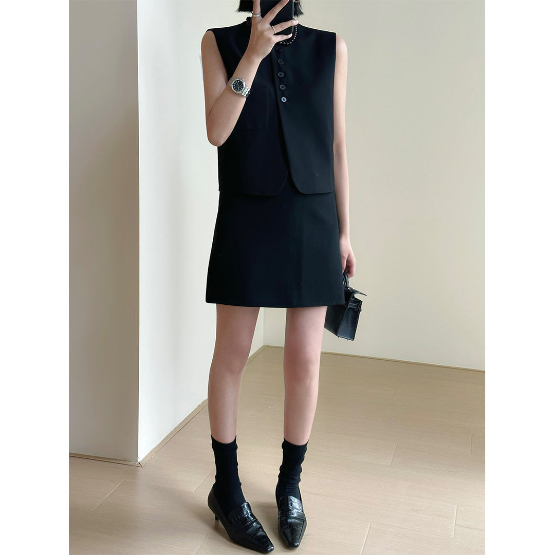 Damen Modisches Blazer-Kleid-Set Echoarchiv