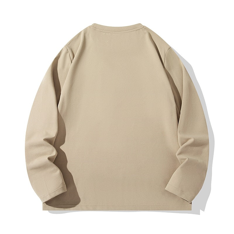Unisex Oversize Langarm‑Sweatshirt mit Brustreißverschlusstasche und Rundhalsausschnitt Echoarchiv
