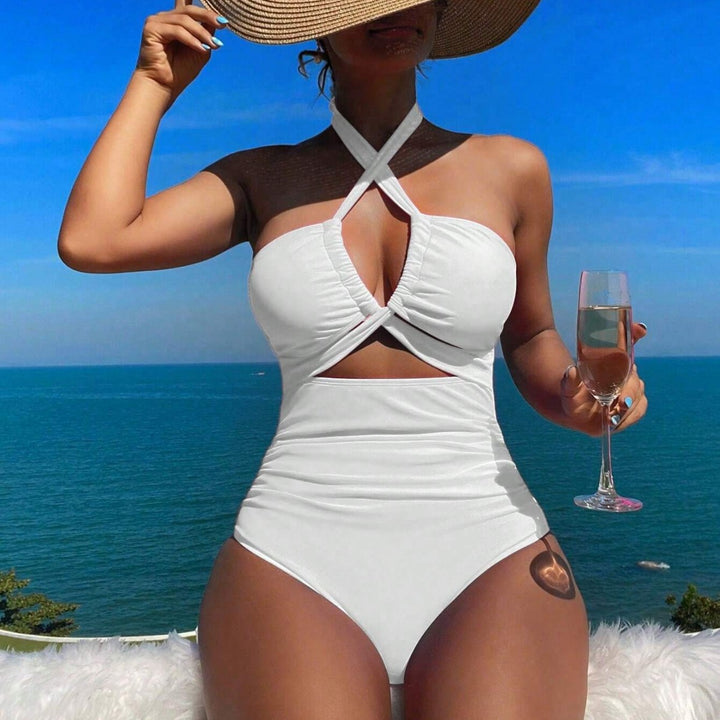 Damen eleganter Cut-Out Badeanzug Echo Archiv