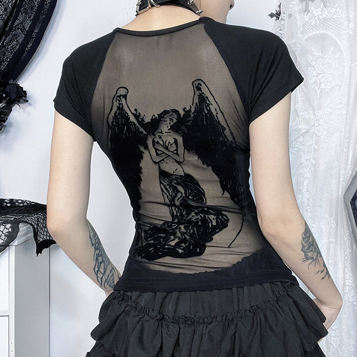 Damen figurbetonte Bluse mit Rüschendetails und Schnürung Echo Archiv