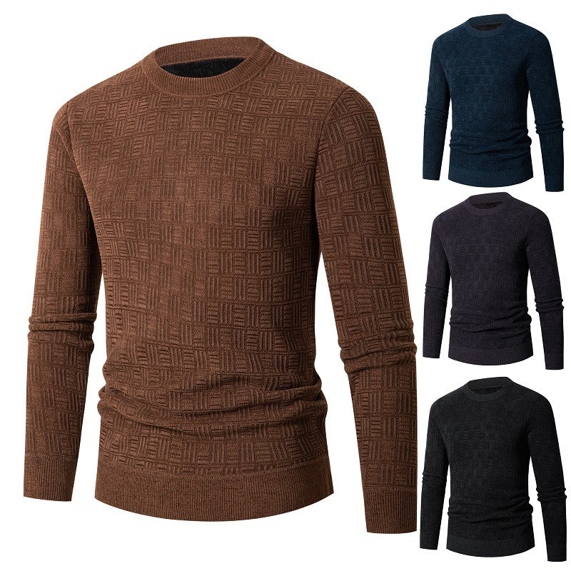 Herren modischer Strickpullover mit einzigartigem Strukturdesign Echoarchiv