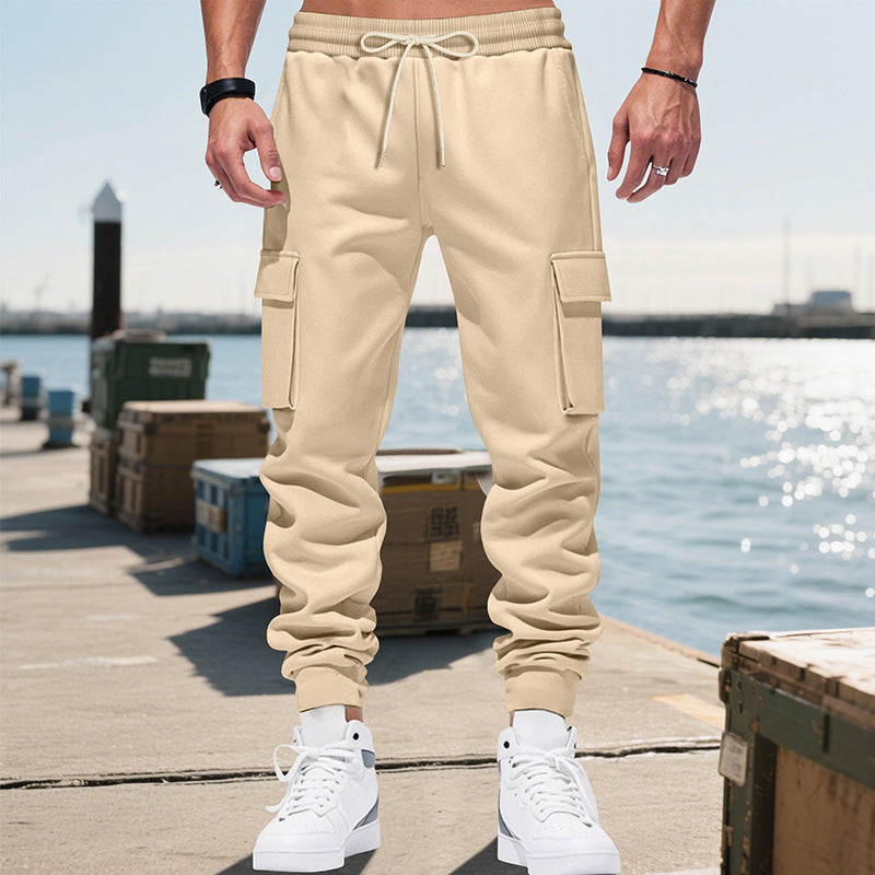 Herren Cargo-Jogginghose mit elastischem Bund und funktionalen Taschen Echoarchiv