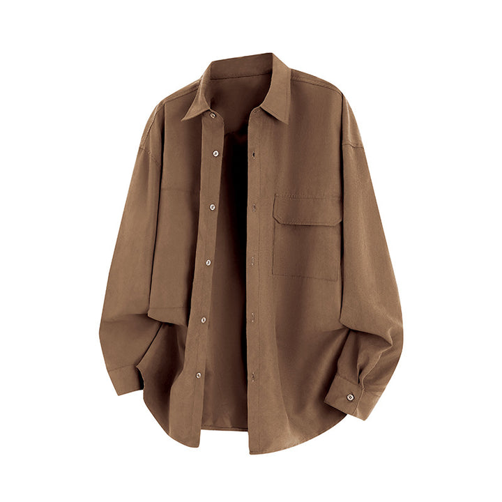 Herren Lässige Overshirt mit praktischen Taschen Echoarchiv
