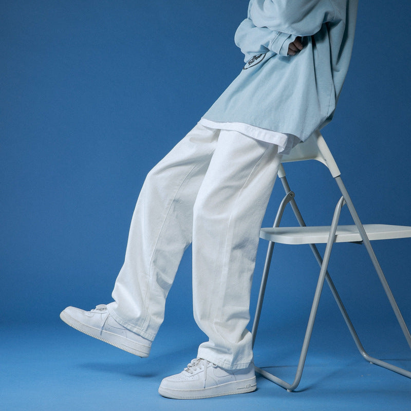 Herren lockere Denim-JEchoarchivns im Vintage-Stil mit hoher Taille Echoarchiv