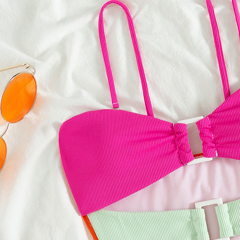 Damen Cut-Out Bikini mit modischem Farbwechsel Echo Archiv