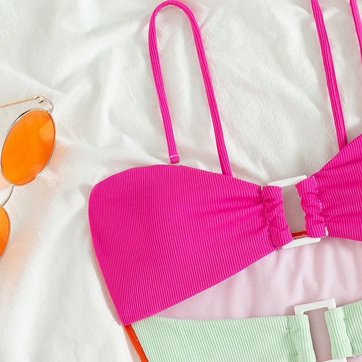 Damen Cut-Out Bikini mit modischem Farbwechsel Echo Archiv