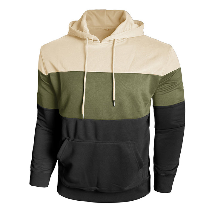 Herren Kapuzenpullover mit modischem Farbblockdesign Echoarchiv