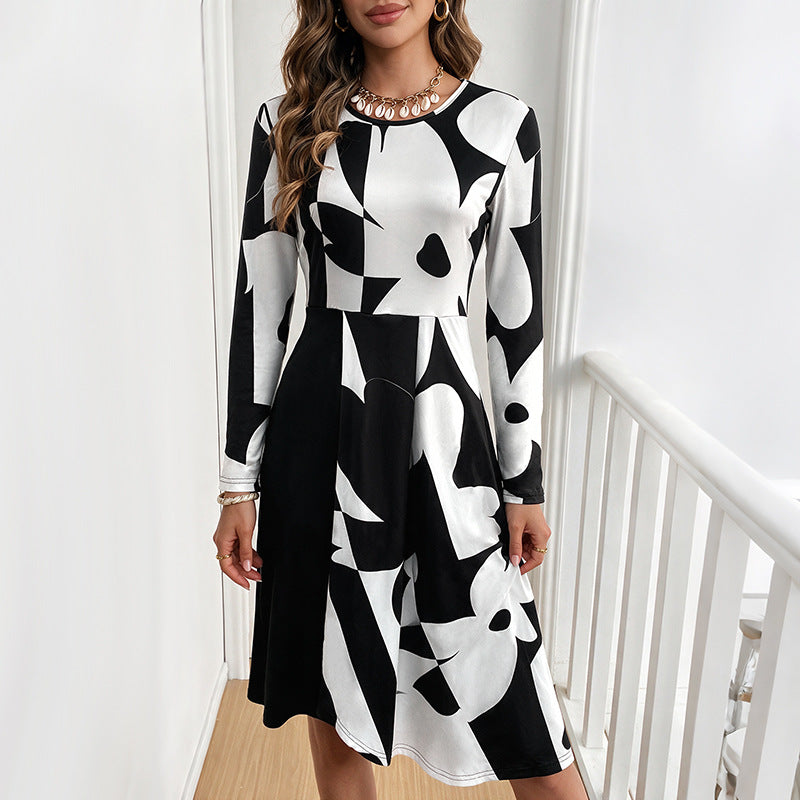 Damen Elegantes floral gemustertes Midi-Kleid Echo Archiv