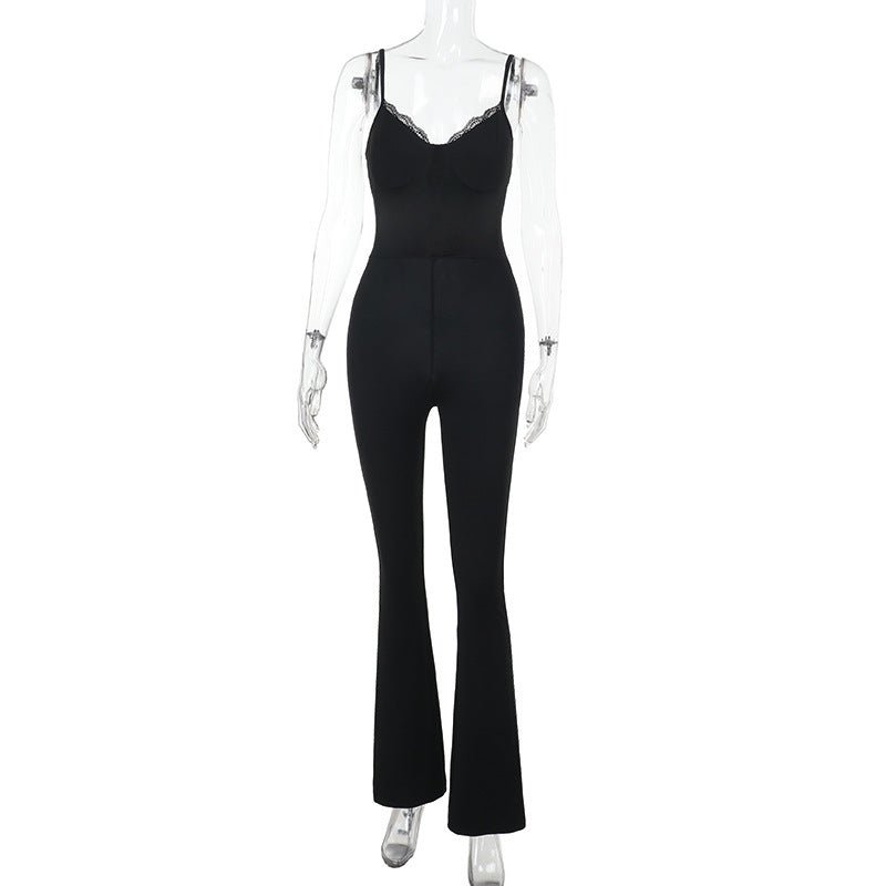 Damen Eleganter Bodysuit mit verführerischem Spitzenbesatz und figurbetontem Schnitt Echo Archiv