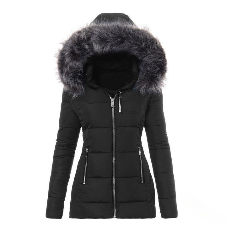 Damen Winterjacke mit abnehmbarem Kunstpelzkragen Echoarchiv