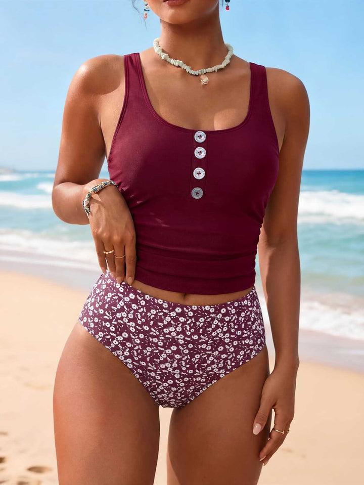 Damen Badeanzug mit floralem Design Echo Archiv
